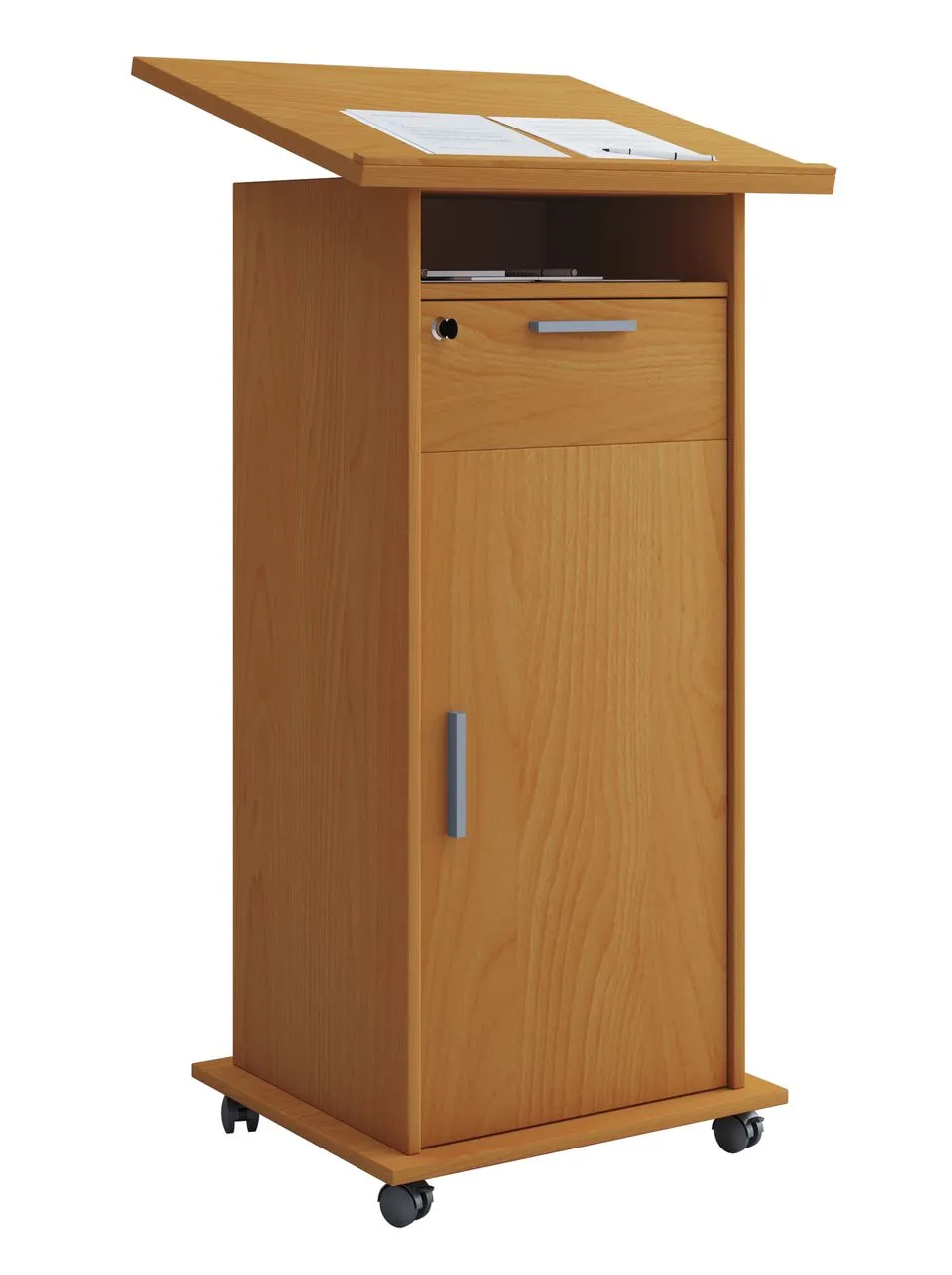 Stehpult "Meeta mit Tür" Buche