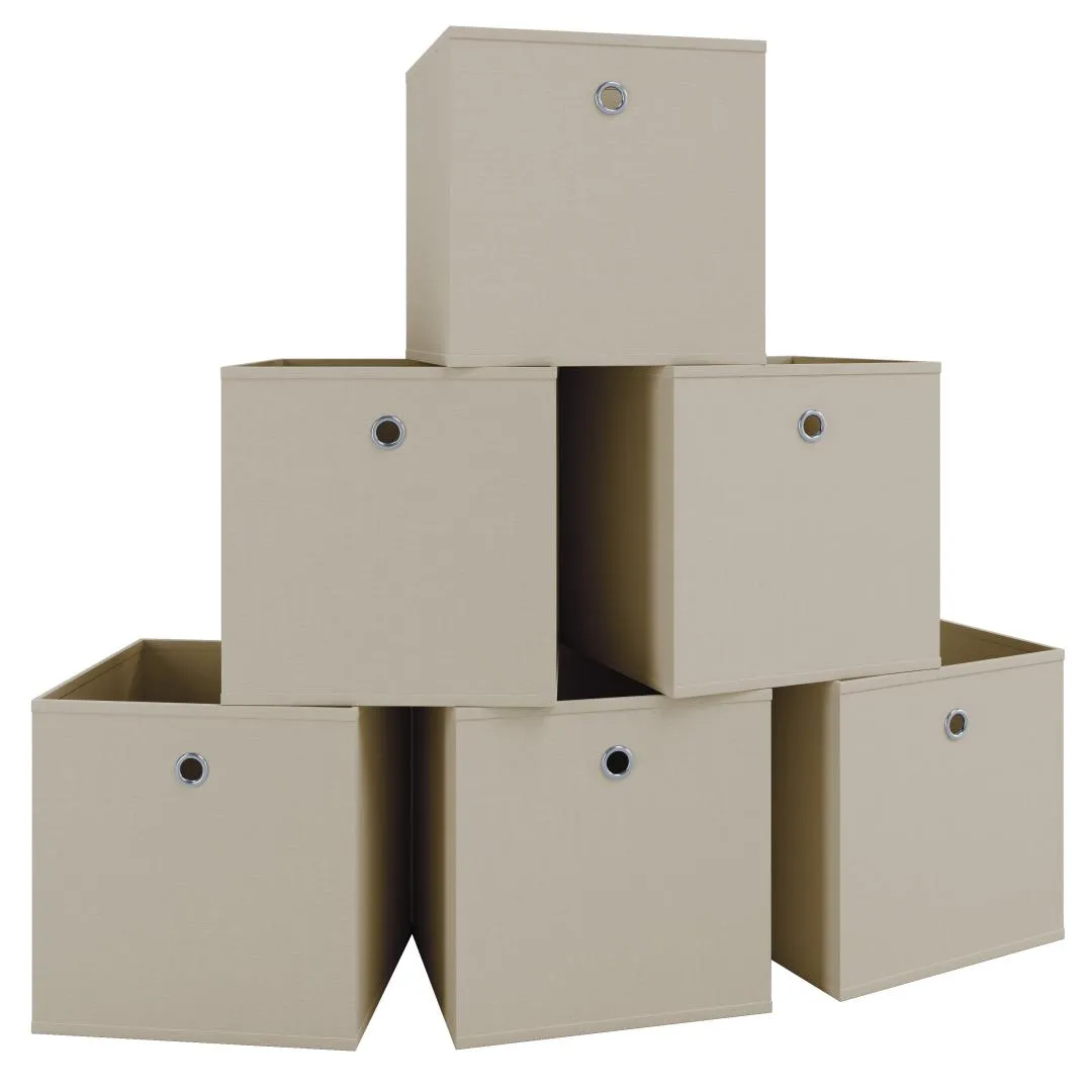 6er-Set Faltbox Klappbox "Boxas" - ohne Deckel Orange