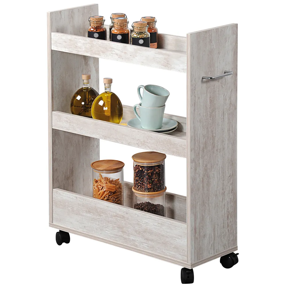 Nischenregal, weiß gekälkt