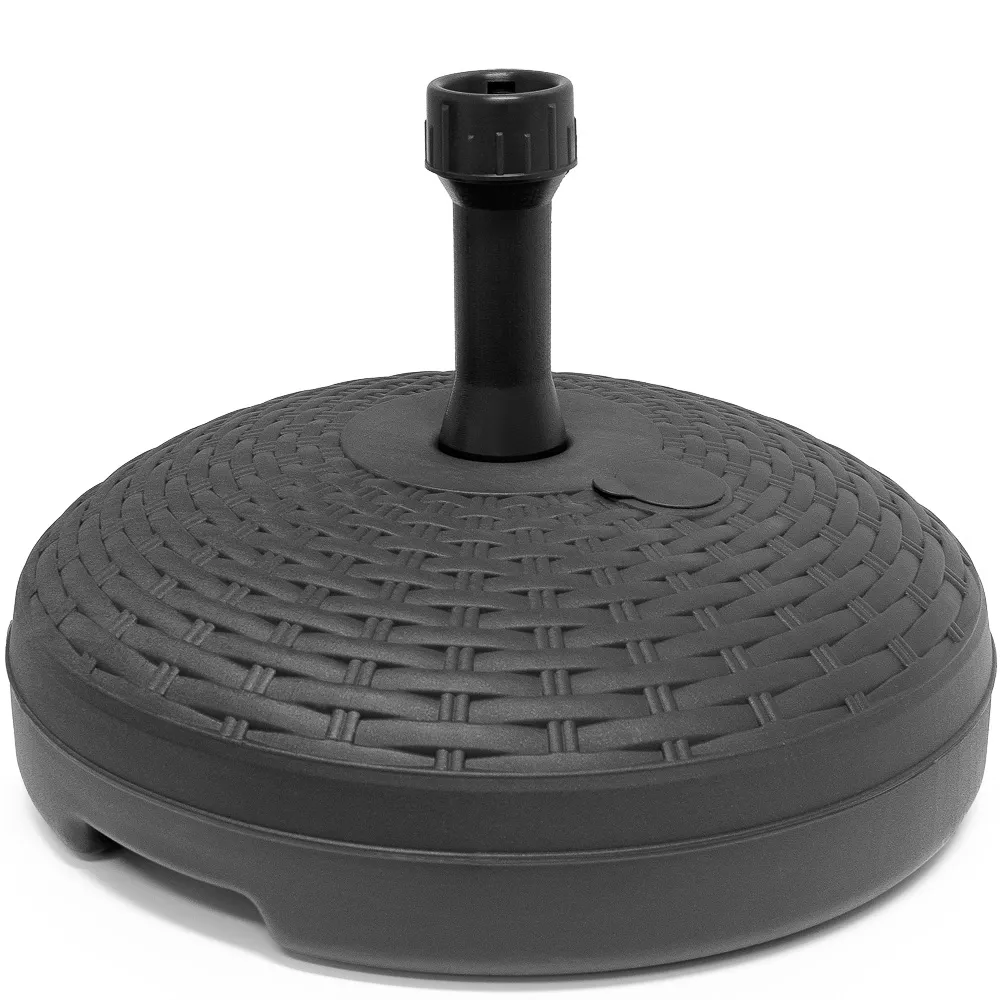 Schirmständer Polyrattan Optik rund 45x45x30cm braun