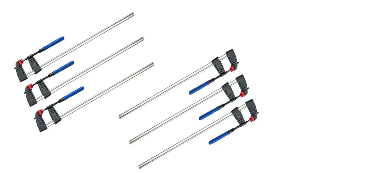 6x Schraubzwinge 300 x 80 mm Leimzwinge Klemmzwinge Einhandzwinge