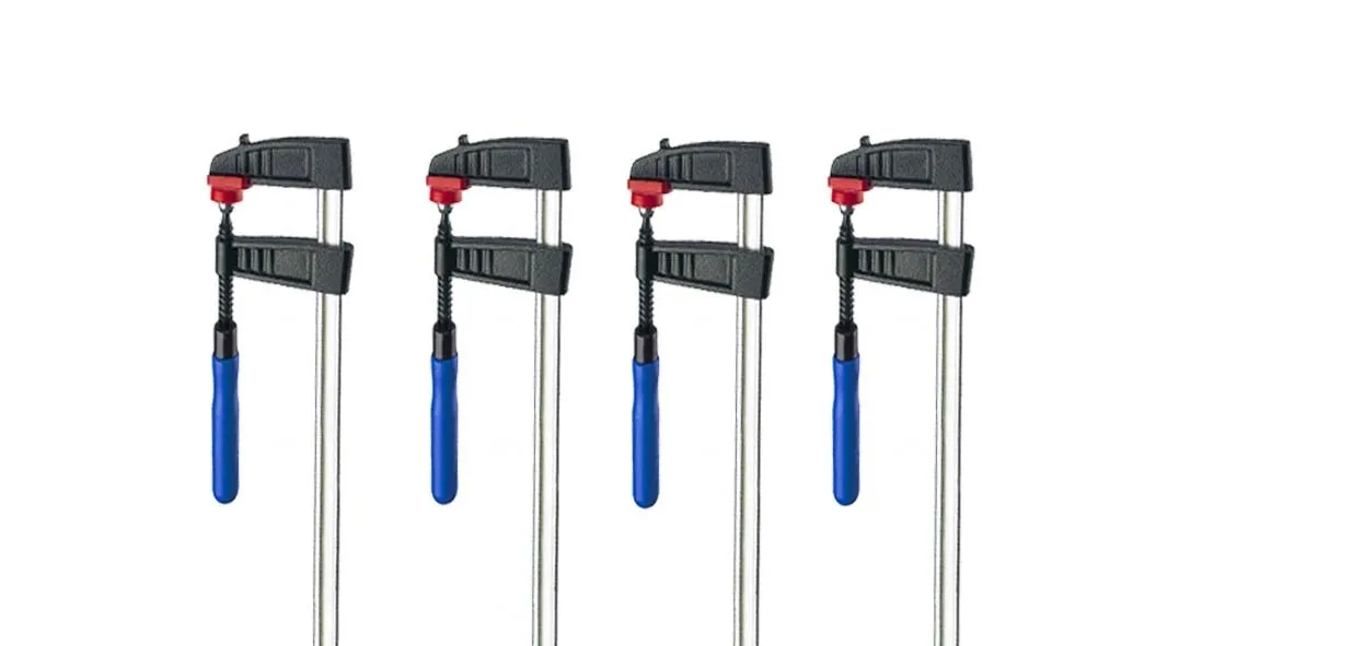 4x Schraubzwinge 150 x 50 mm Leimzwinge Klemmzwinge Einhandzwinge