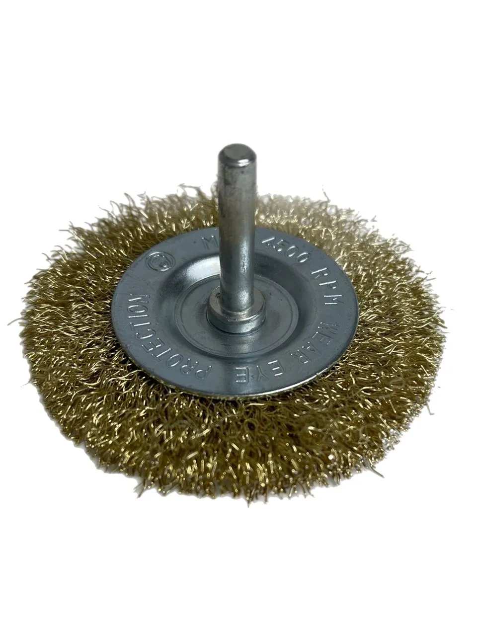 Scheibenbürsten Rundbürste 75mm mit Schaft gewellt f. Bohrmaschine 12x