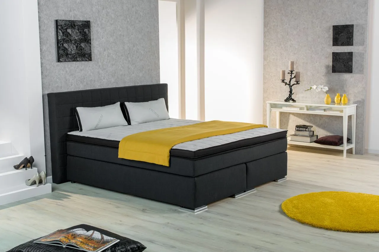 Boxspringbett Isar anthrazit 180x200