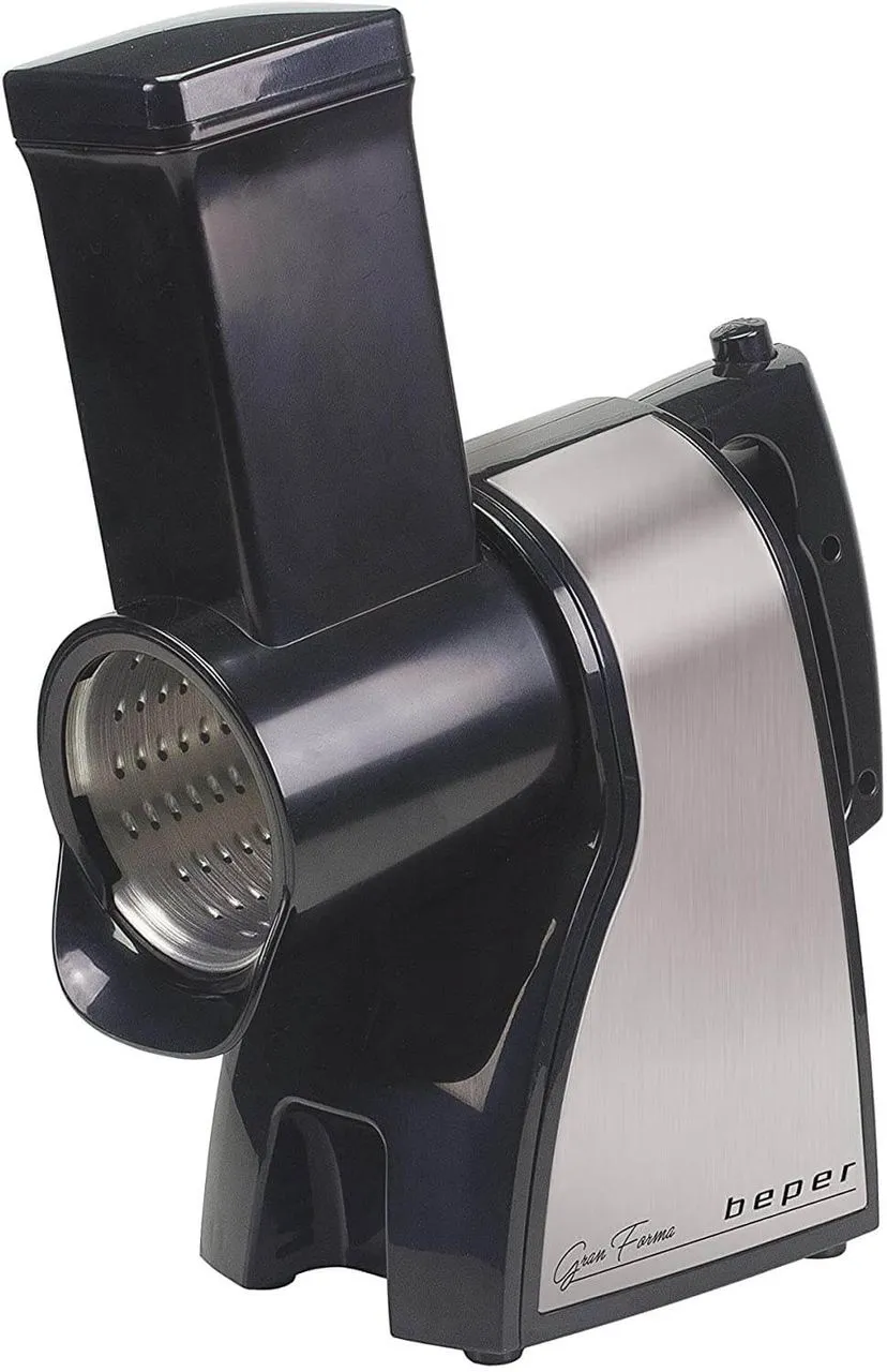 BP.400 elektrischer Gemüsehobel aus Stahl mit 3 Aufsätzen, Julienne Scheiben & Reibe