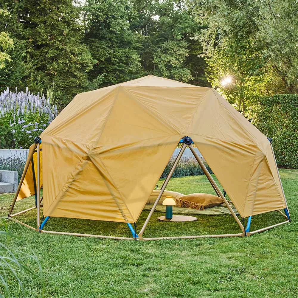 Klettergerüst MATTI inkl. Zelt und Schaukel - Grün/Bronze