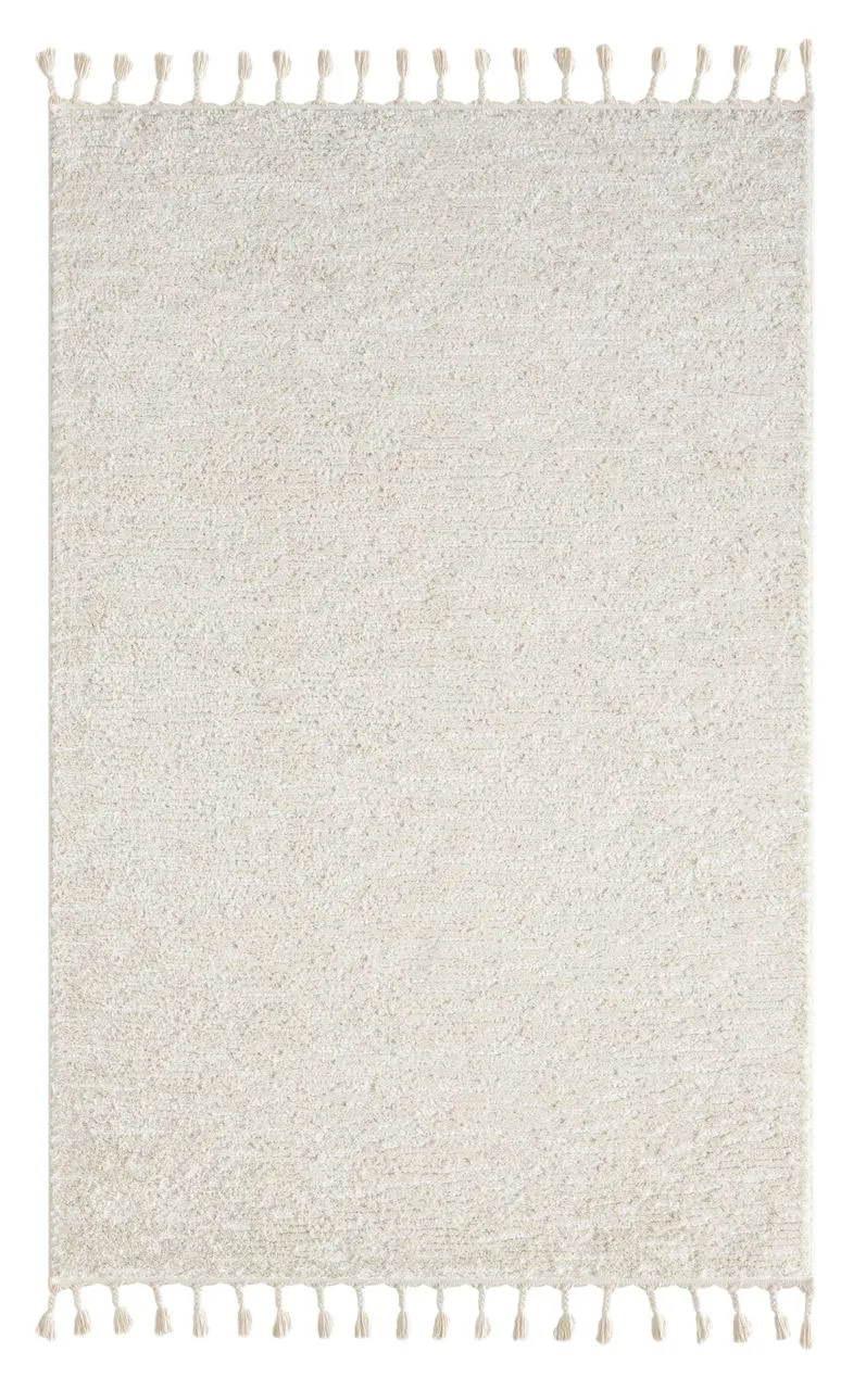 Teppich Moroccan Retreat, 140 cm x 200 cm, Farbe weiß, rechteckig, Florhöhe 19mm