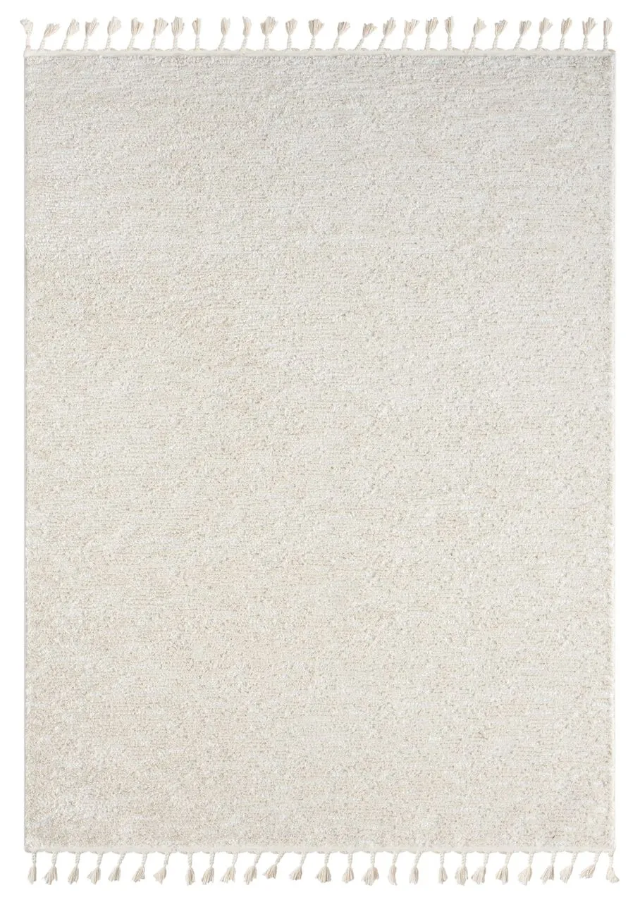 Teppich Moroccan Retreat, 190 cm x 240 cm, Farbe weiß, rechteckig, Florhöhe 19mm