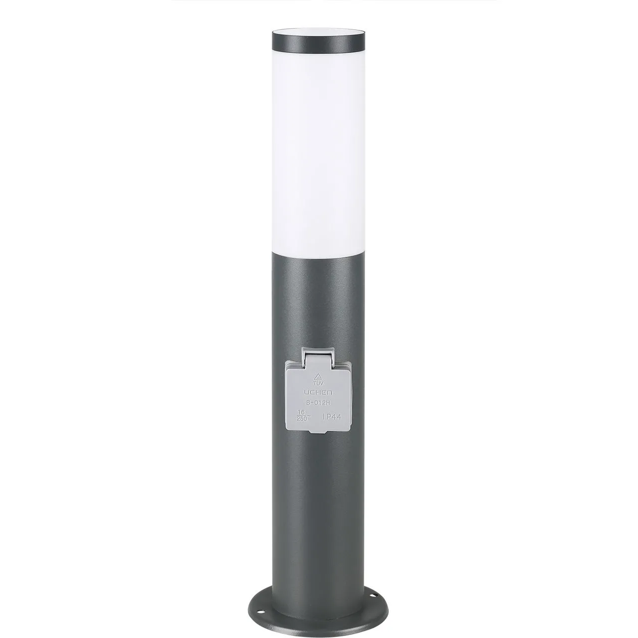 monzana Wegeleuchte Dahlia mit Steckdose Anthrazit