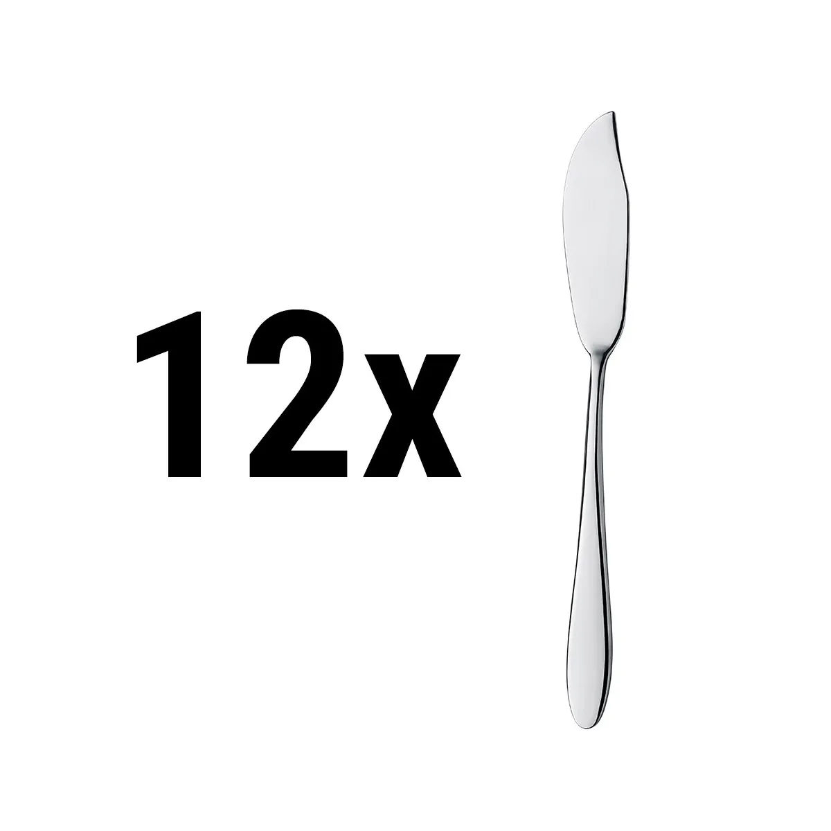 (12 Stück) Fischmesser Leandro