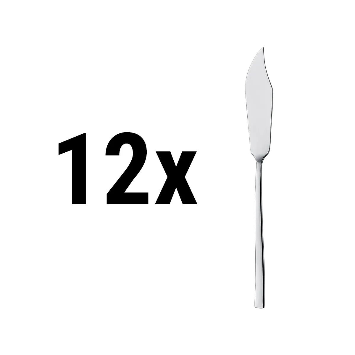 (12 Stück) Fischmesser Stella