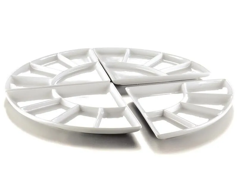 Piatto con 5 Scomparti 37x26 cm Complementi 1151370 Mps