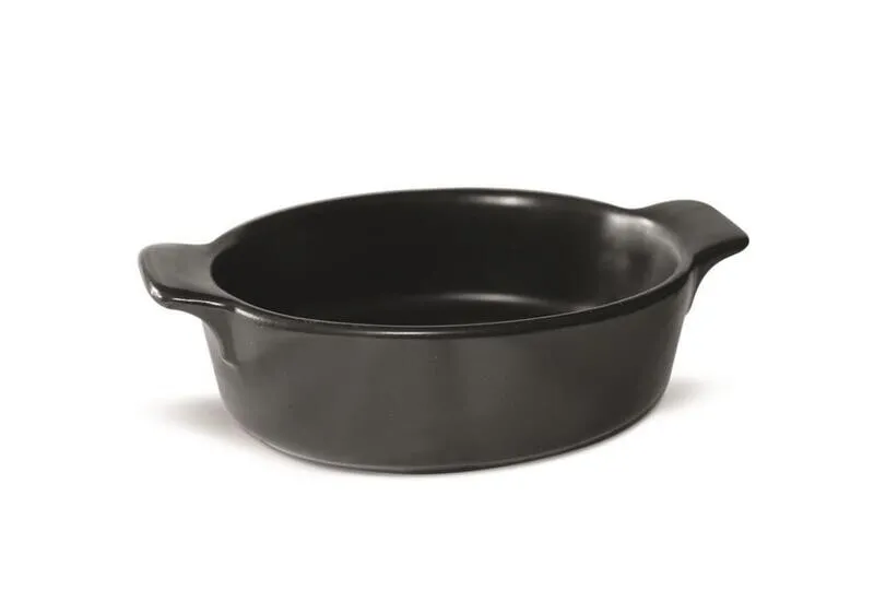 Tegame Ovale 13x8.2 cm Stoneware Nero Matt ST_00139 Mps
