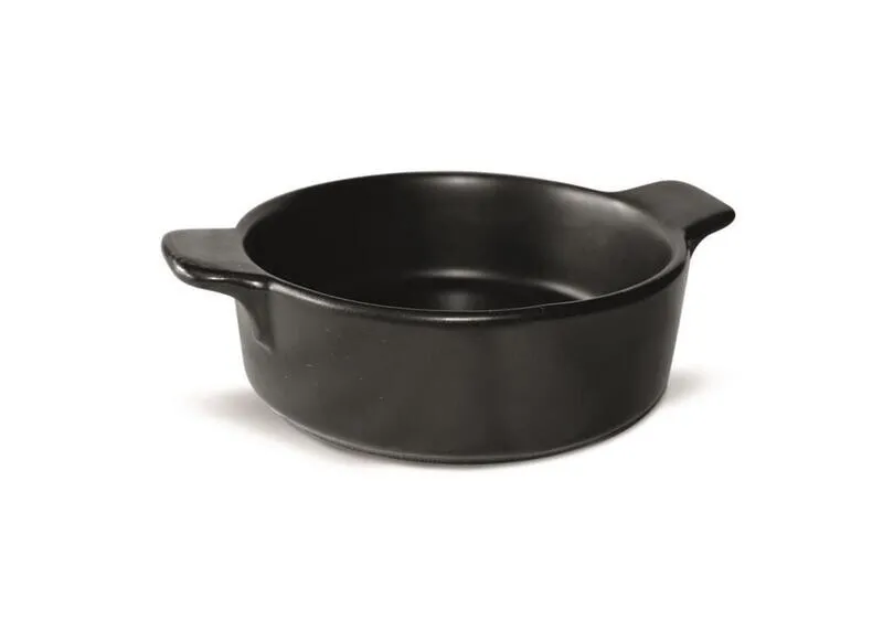 Tegame Tondo 13x3.9 cm Stoneware Nero Matt ST_30139 Mps