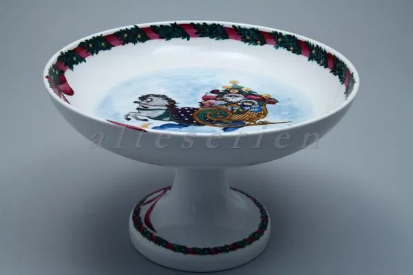 Servierschale auf Fuß - Royal Copenhagen Jingle Bells