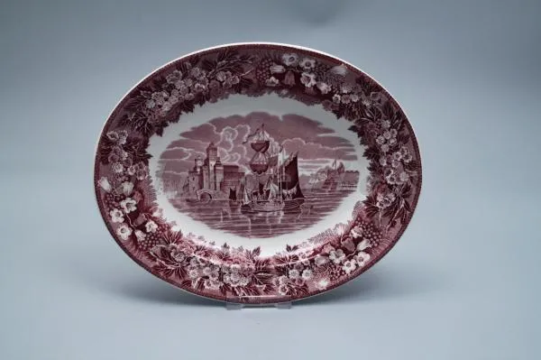 Fleischplatte klein - Wedgwood Ferrara violett