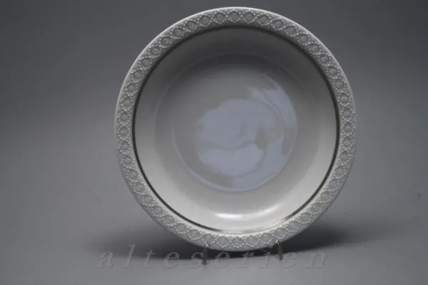 Suppenteller - Schumann/Arzberg Reliefrand Platinrand