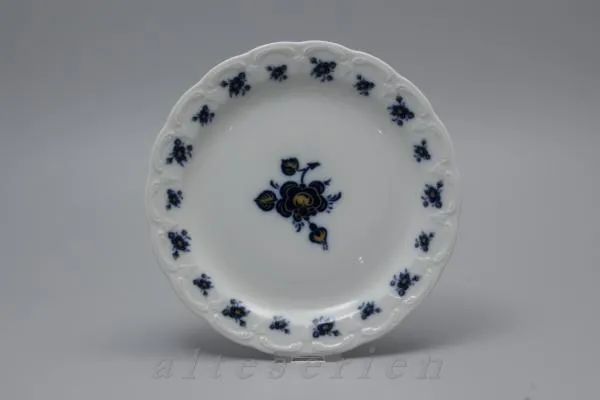 Kuchenteller - Krautheim Echt Kobalt Blumenrand