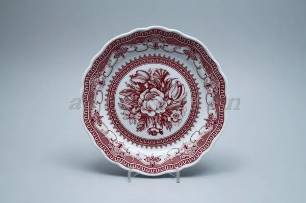 Suppenteller - Hutschenreuther Maria Theresia Windsor Rot