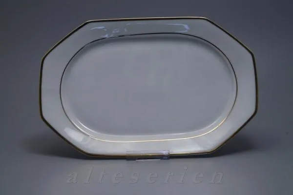 mittelgroße Fleischplatte - Winterling Marktleuthen Form 335 Goldrand