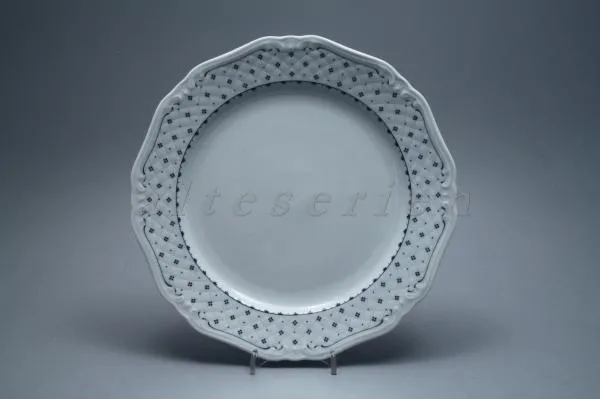 Suppenteller - Eschenbach La Reine - Form 800 blaue Punkte
