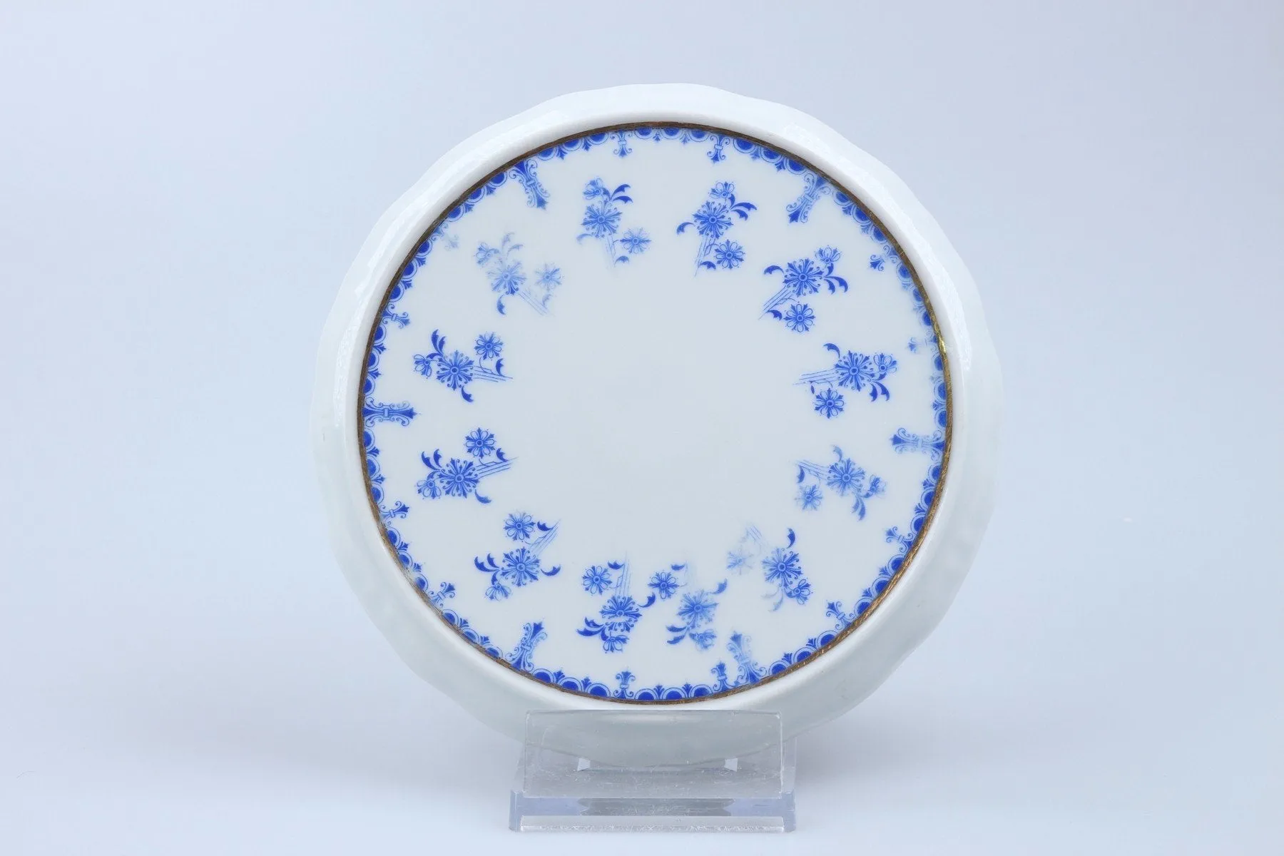 Untersatz für Kaffeekanne - Fürstenberg Germania 618 20084 Blauer Blumenrand