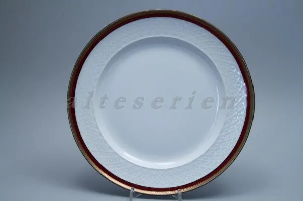 Speiseteller - Seltmann Weiden Annabell Rotrand Goldbordüre 31730