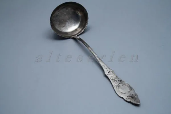 Suppenschöpfer Suppenkelle - Hanseat 90iger Silberauflage Ostfriesenmuster