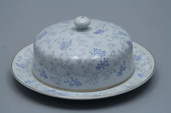 Butterdose rund D 18,5 cm - Arzberg Form 1495 Gretsch Erdrauch Blau