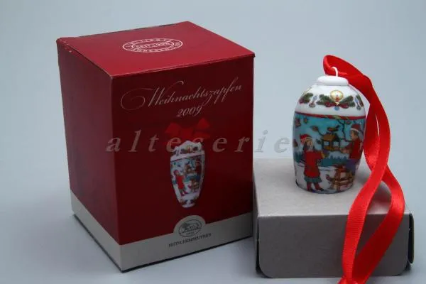 Weihnachtszapfen 2009 - Winterzauber - Hutschenreuther Weihnachtsartikel Weihnachtszapfen mit OVP