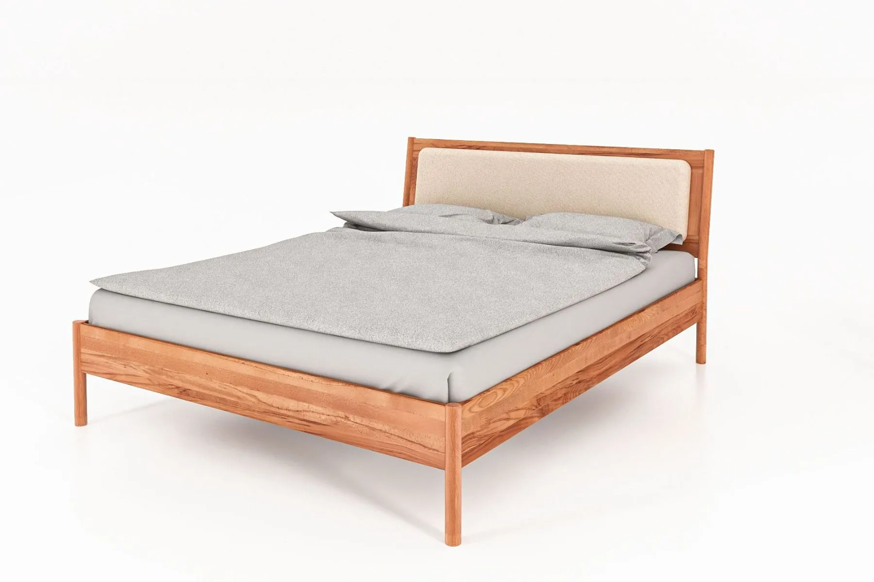 Doppelbett Wellsford 03 Kernbuche massiv geölt - Liegefläche: 180 x 200 cm (B x L)