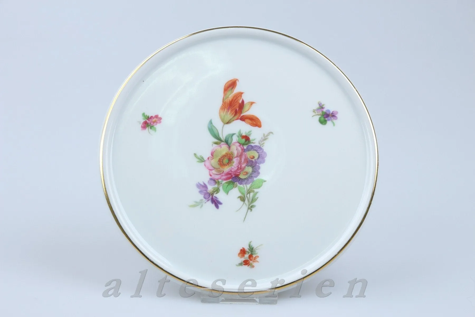 Untersetzer für Kaffeekanne D 15,5 cm - Fürstenberg Alt Fürstenberg Bunte Blume