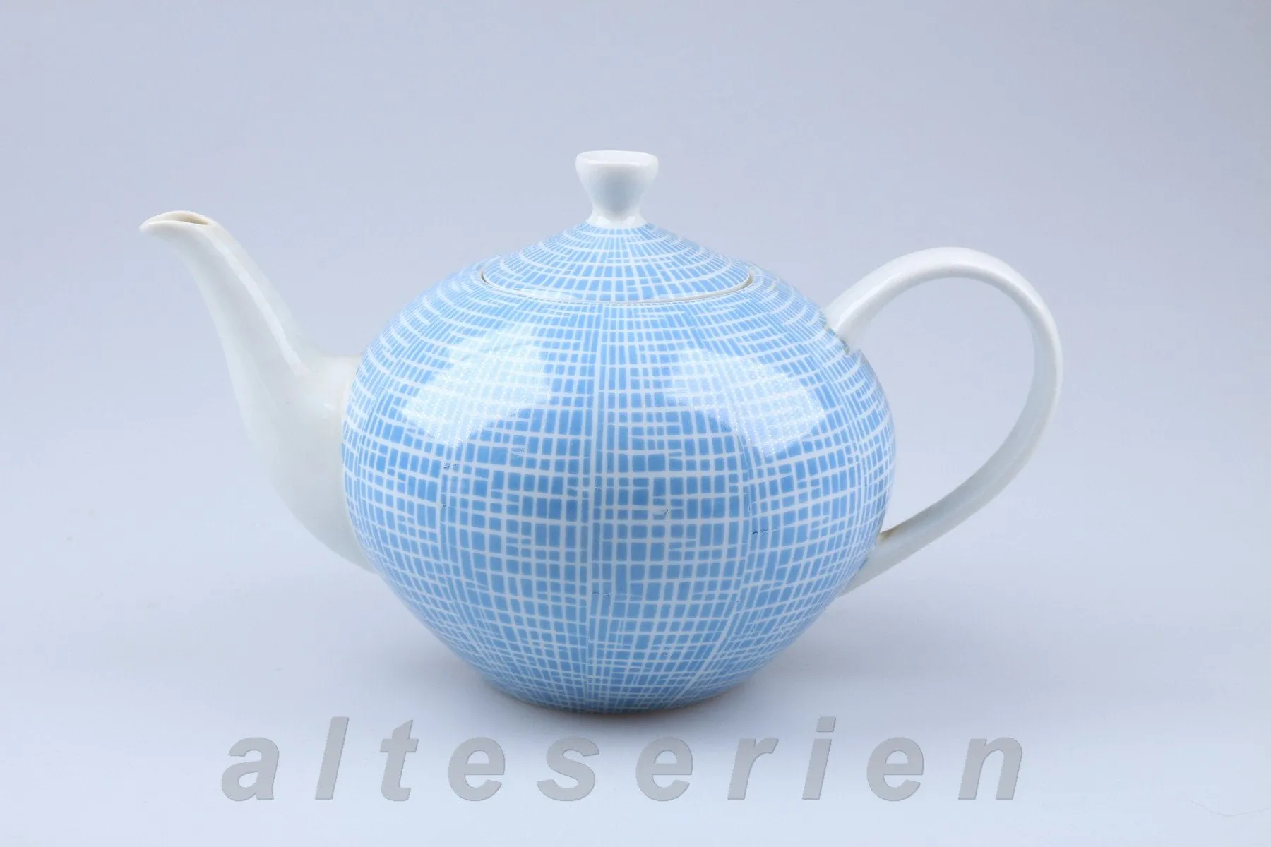 Teekanne - Arzberg Form 2000 Bastdekor blau