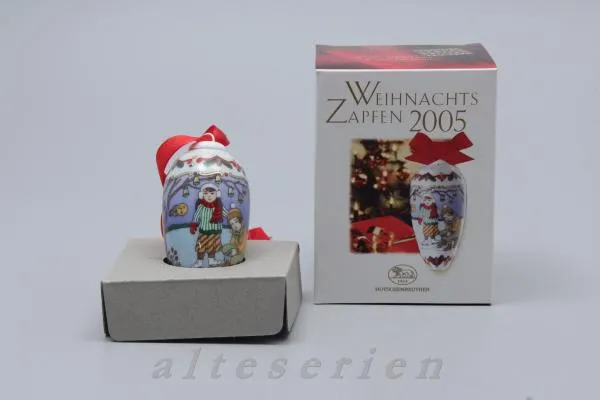 Weihnachtszapfen 2005 - Eistanz - Hutschenreuther Weihnachtsartikel Weihnachtszapfen mit OVP