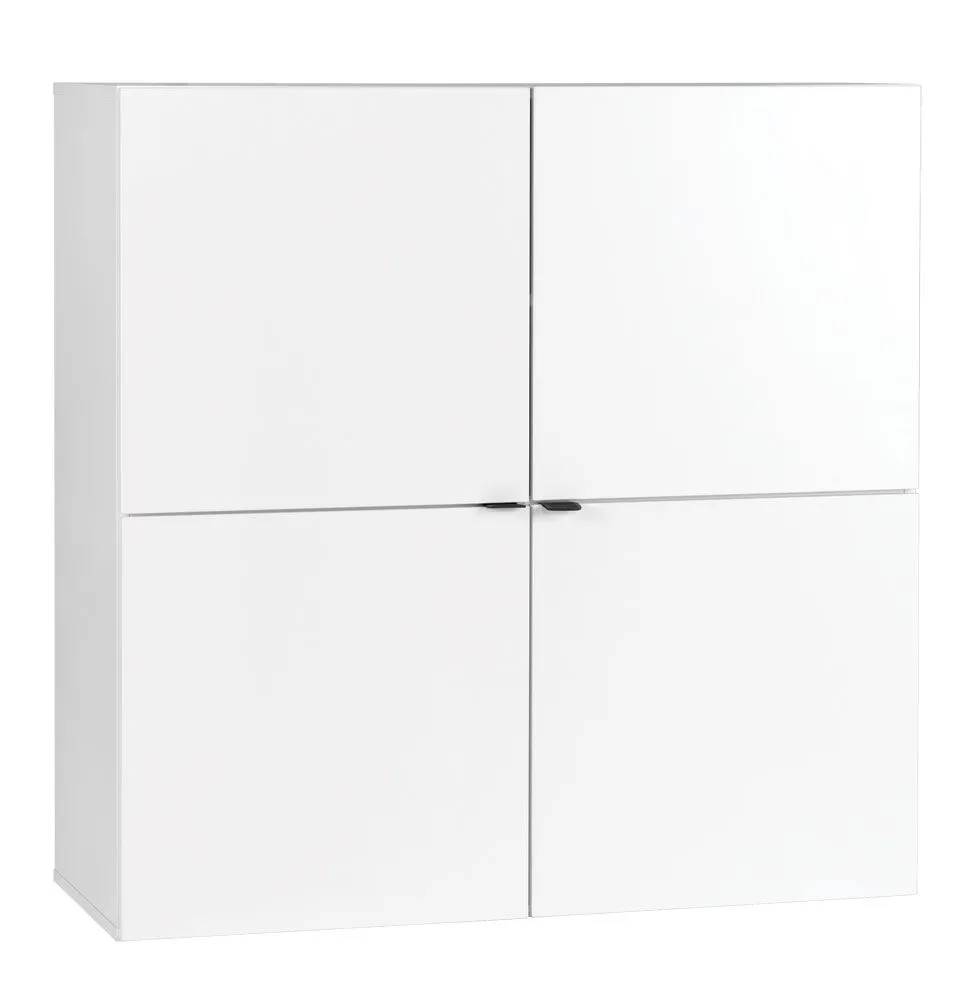 Jugendzimmer - Kommode Marincho 46, Farbe: Weiß - Abmessungen: 106 x 107 x 43 cm (H x B x T)