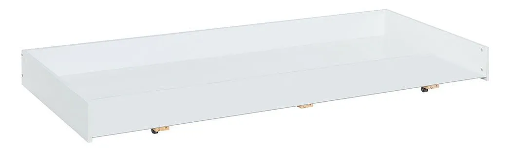 Schublade für Jugendbett Skalle, Farbe: Weiß - Abmessungen: 20 x 197 x 86 cm (H x B x T)