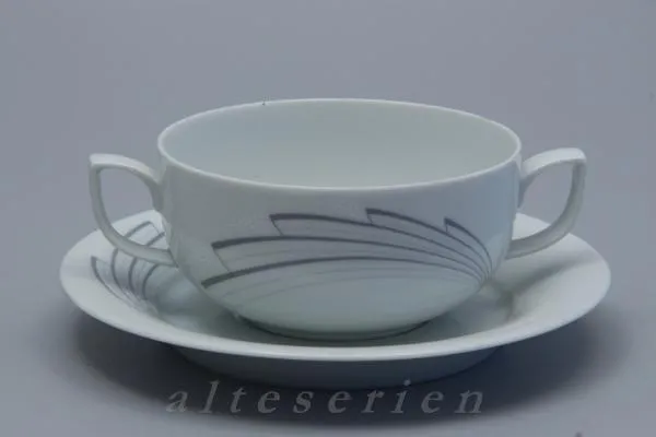 Suppentasse mit Untere - Fürstenberg Grauer Schweif