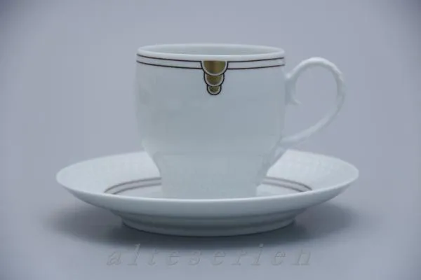 Kaffeetasse mit Untere - Friesland / Melitta Jadeborg Goldplättchen