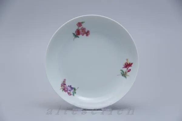 Kaffee- Untertasse - Fürstenberg Alt Fürstenberg Bunte Blume ohne Goldrand