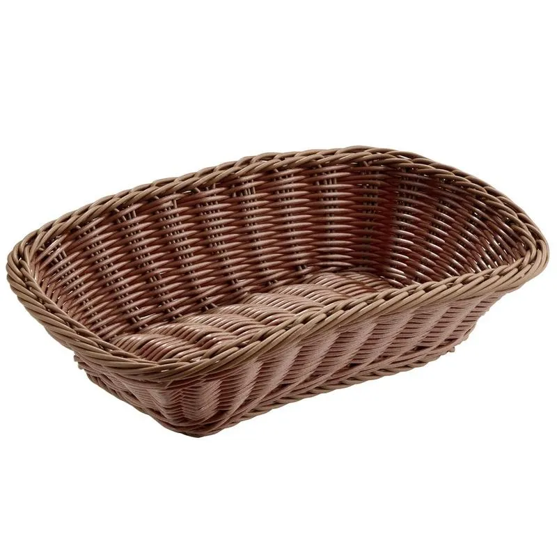 Acquista Cesto Buffet Rettangolare Marrone 21x31 cm — Tirolix
