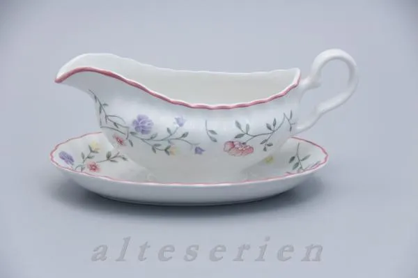 2-teilige Sauciere mit Teller - Johnson Bros Summer Chintz