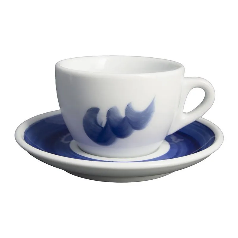 Tazza Cappuccino Con Piatto 15 cl Onda Blu Verona - Ancap