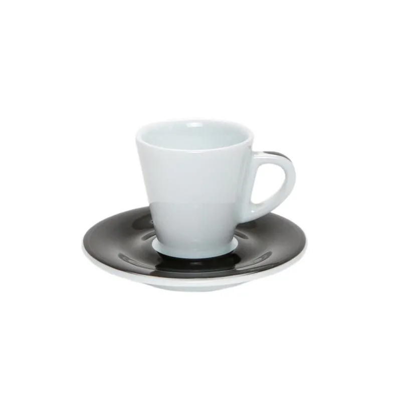 Tazza Cappuccino Con Piatto 19 cl Nero Favorita - Ancap