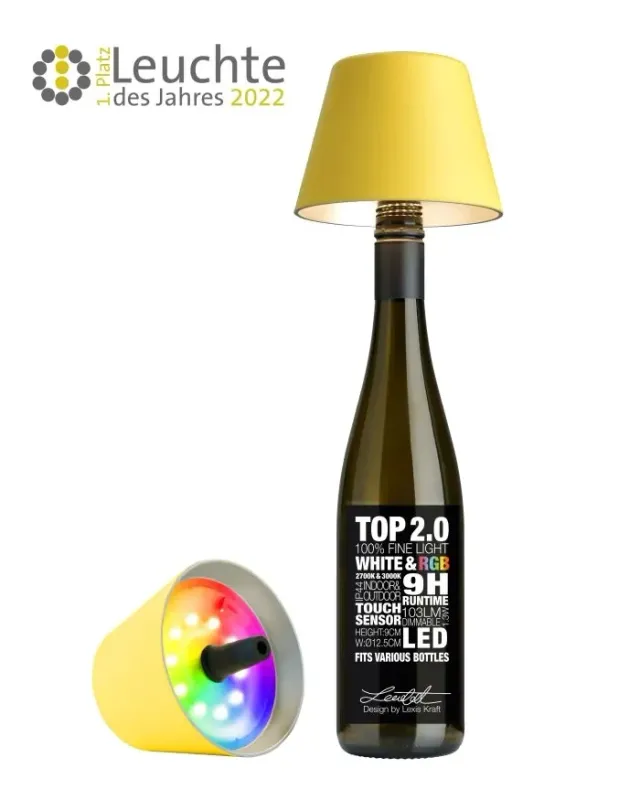 Lampada da tavolo Top 2.0 Led Gialla - Sompex