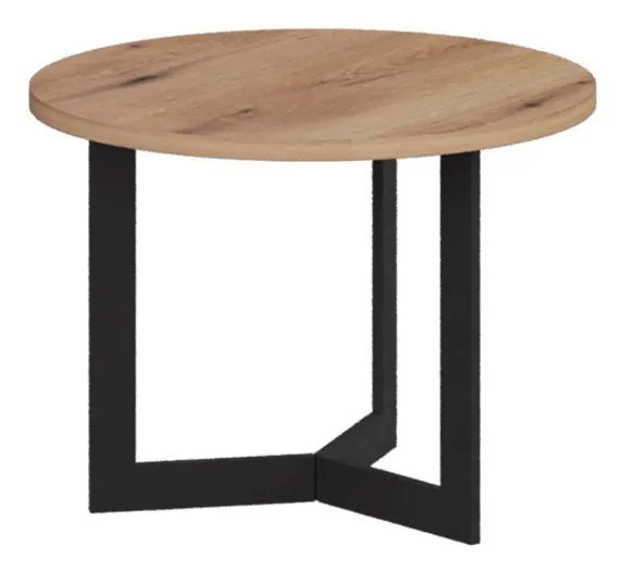 Couchtisch Granollers 01, Farbe: Eiche Artisan - Abmessungen: 50 x 50 x 37 cm (B x T x H)