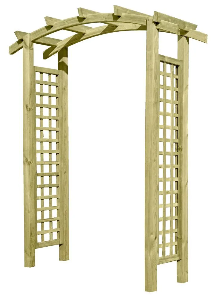 Pergola 02 - aus Kiefernholz - Abmessungen: 160 x 62 x 220 cm (B x T x H)