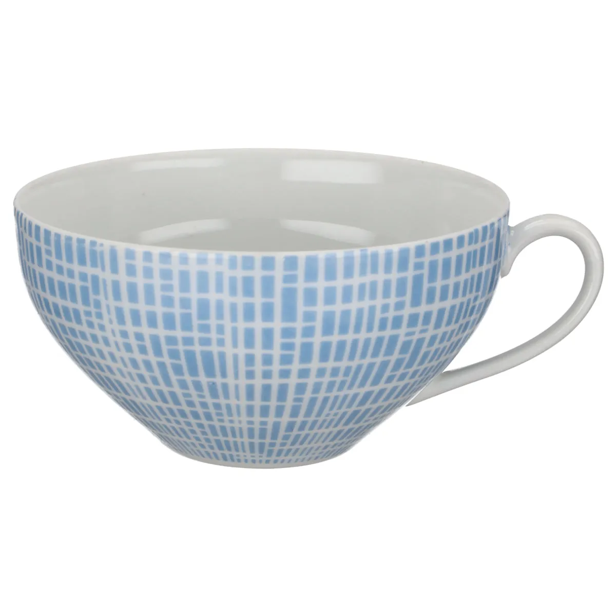 Teetasse groß - Arzberg Form 2000 Bastdekor blau