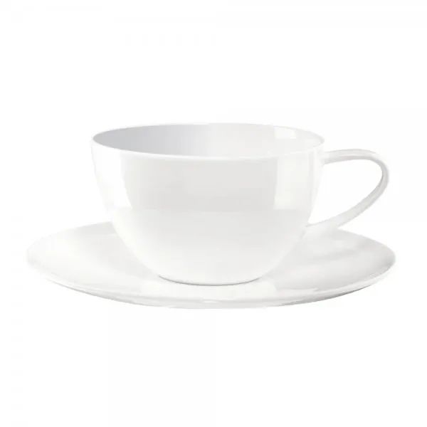 Asa Cafe Au Lait Tasse mit Unterteller à Table Weiß (350 ml)