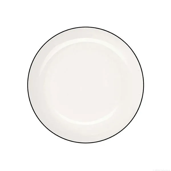 Asa Dessertteller Brotteller à Table Ligne Noire Weiß (14,5cm)