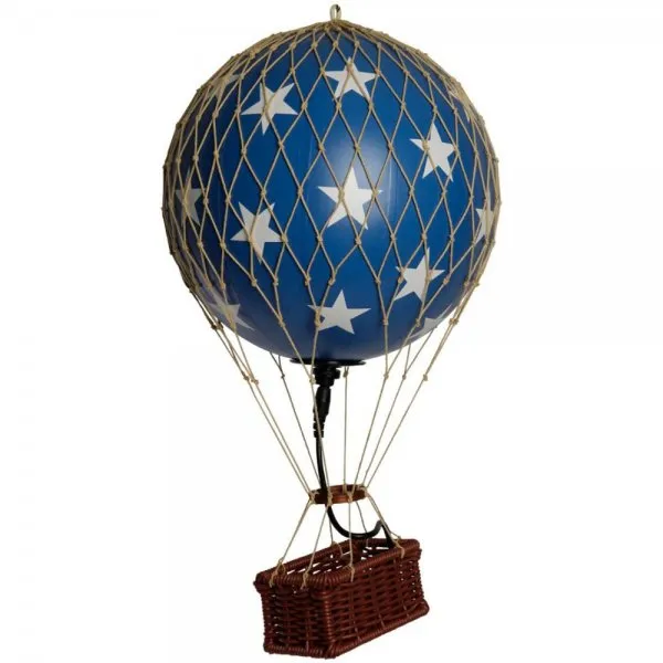 Authentic Models Ballon Travel Light LED Blue Stars (18cm)